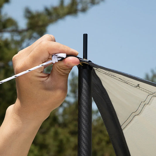 Carbon fiber tarp poles - ultralight adjustable camping shelter support