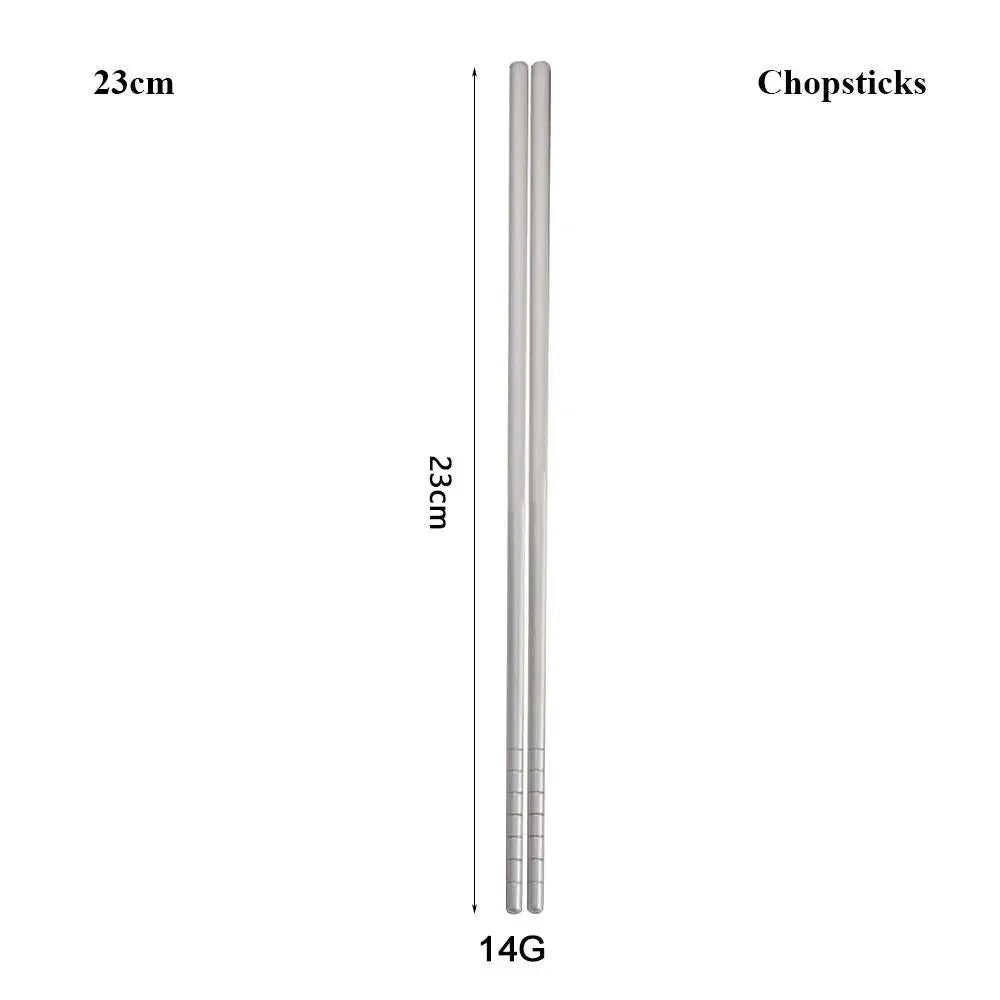Lightweight Titanium Camping Spoon - Long Handle Outdoor Cutlery