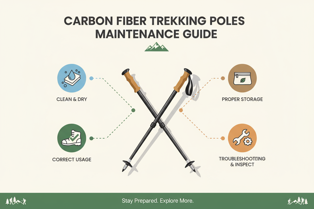 Carbon Fiber Trekking Pole Maintenance Guide：How to Use and Care for Your Ultralight Poles