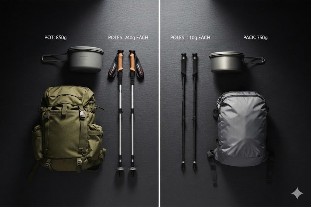 No Comparison, No Mercy: What Your Pack Actually Weighs vs. What It Should