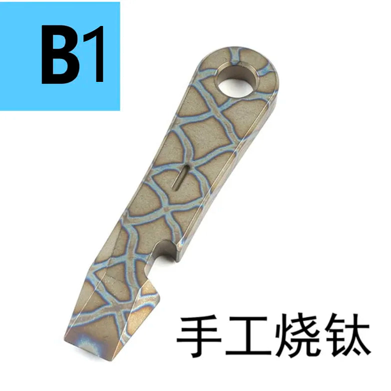 Various Styles Titanium Alloy Wrench Crowbar Pry Bar Bottle Opener EDC Multifunctional Screwdriver Outdoor Portable Pocket Tools