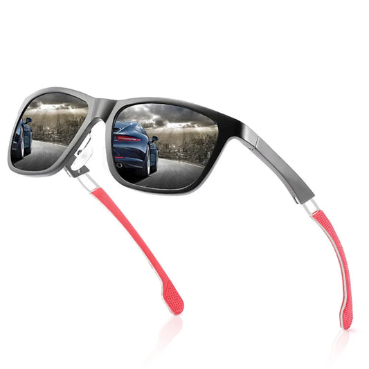 Al-mg Alloy Sports Driver Sun Glasses Polarized Mirror Sunglasses Custom Made Myopia Minus Prescription Lens -1 to -6