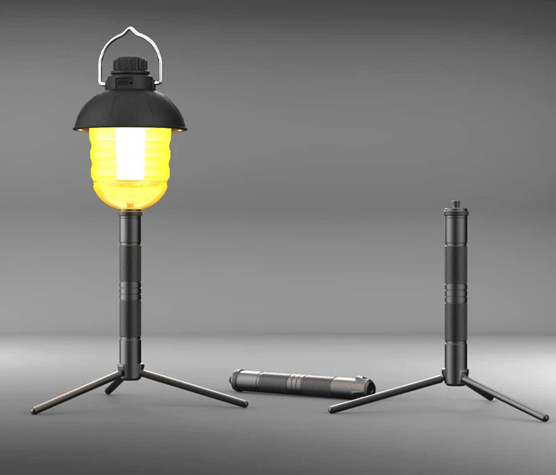 Outdoor Light Rack Tripod Ground Nail Foldable Aluminum Alloy Multifunctional Light Portable Ptz Camping Lamp Camera Antirust