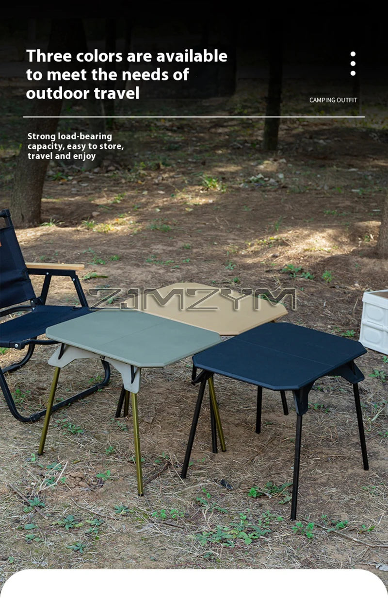 Ultralight Dual Purpose Table Outdoor Camping Portable Table Folding ABS Desktop and Aluminum Stand