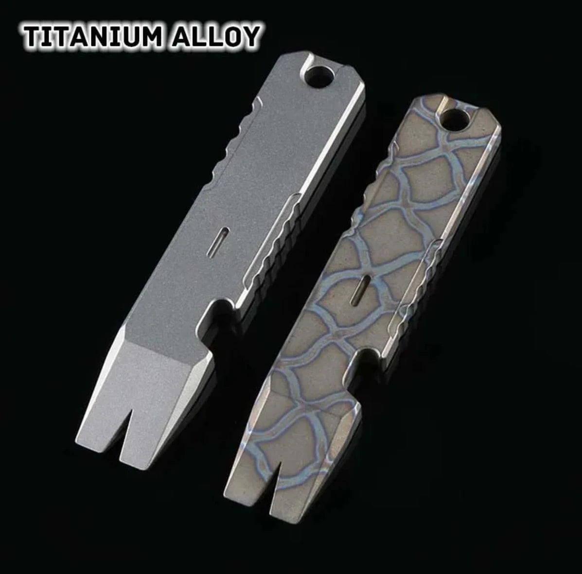 Various Styles Titanium Alloy Wrench Crowbar Pry Bar Bottle Opener EDC Multifunctional Screwdriver Outdoor Portable Pocket Tools