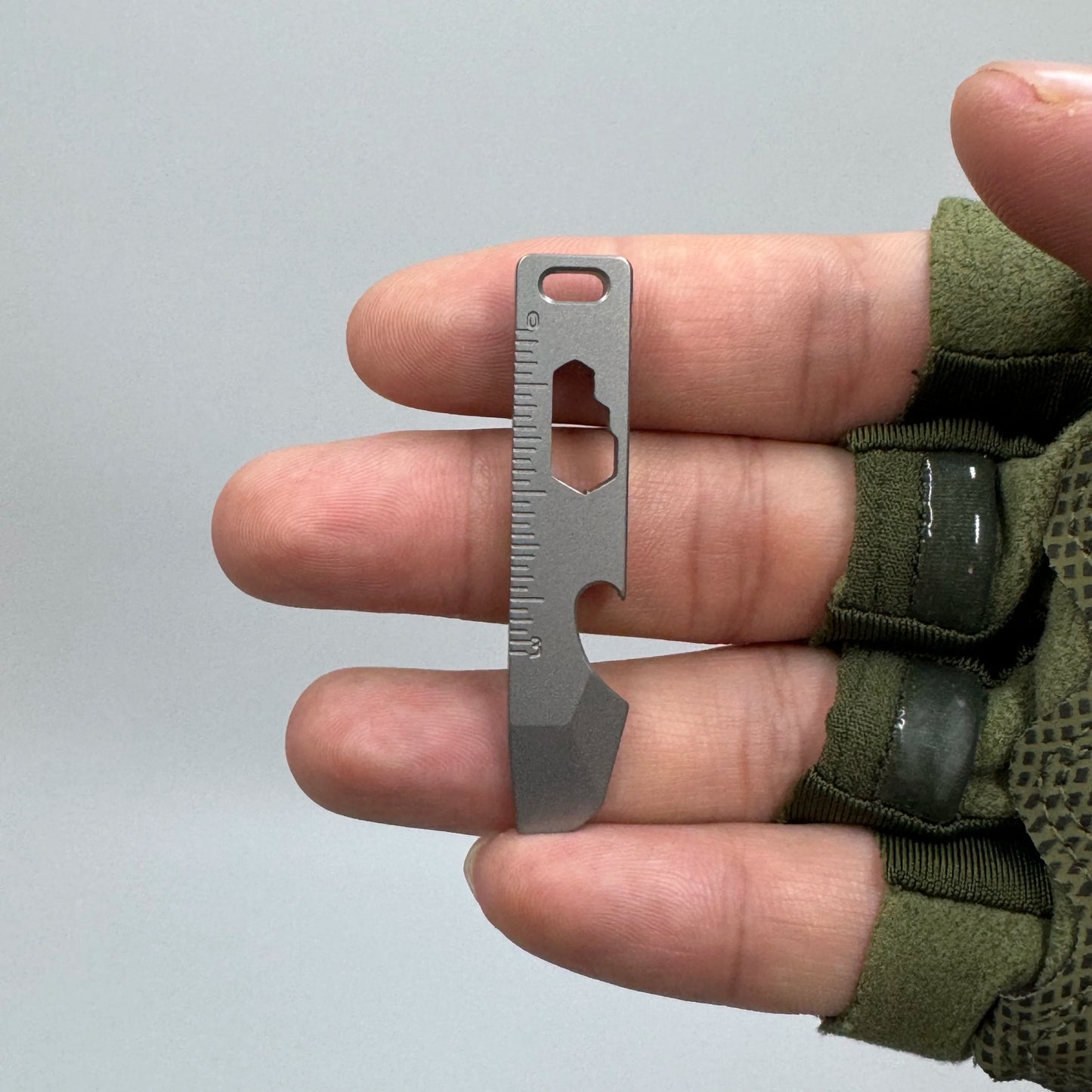 TC4 Titanium Multi-Tool Keychain 11g - EDC Crowbar Bottle Opener Hex Wrench for Camping Hiking