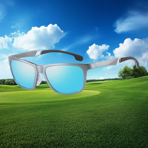 Al-mg Alloy Sports Driver Sun Glasses Polarized Mirror Sunglasses Custom Made Myopia Minus Prescription Lens -1 to -6