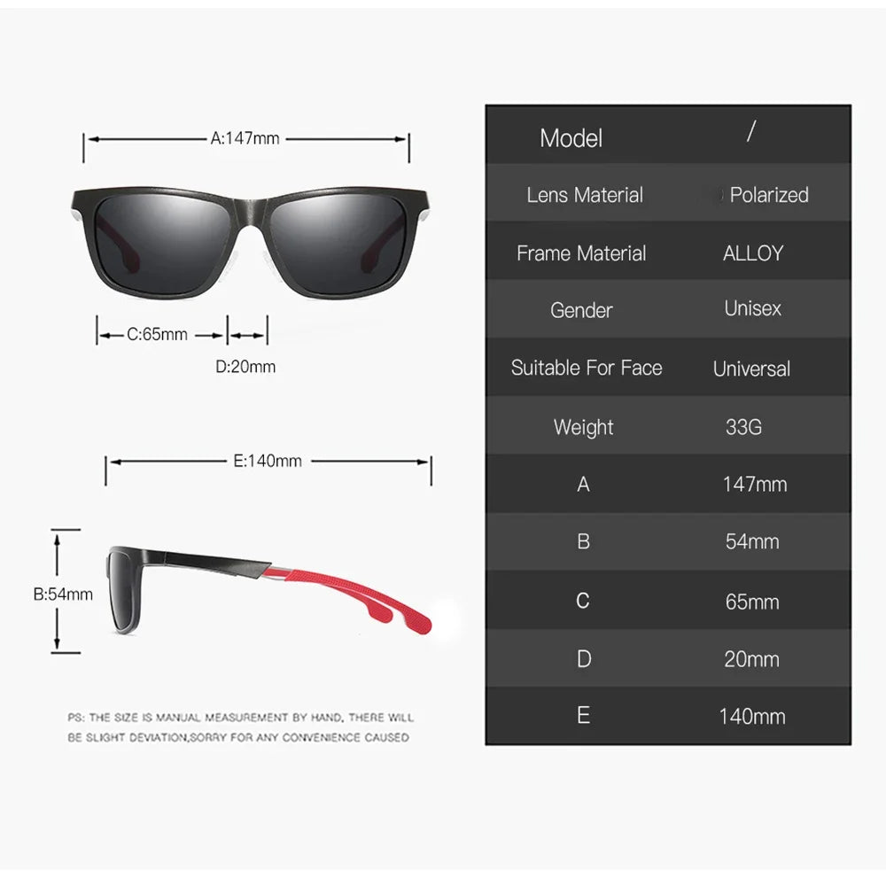 Ultralight Al-Mg Alloy Hiking Sunglasses | Polarized UV400