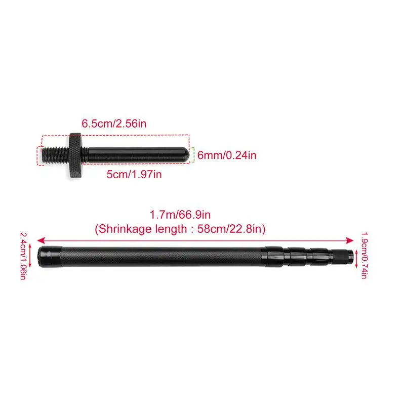 Lightweight Tent Tarps Camping Tent Tarps Canopy Pole High Hardness Portable Carbon Fiber Rods For Fishing Awning Outdoor
