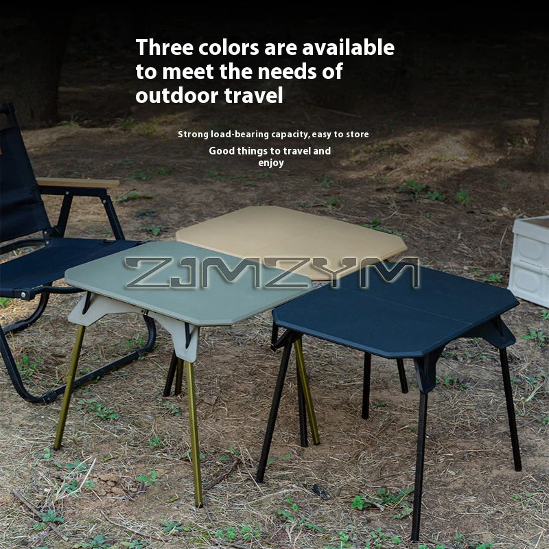Ultralight Dual Purpose Table Outdoor Camping Portable Table Folding ABS Desktop and Aluminum Stand