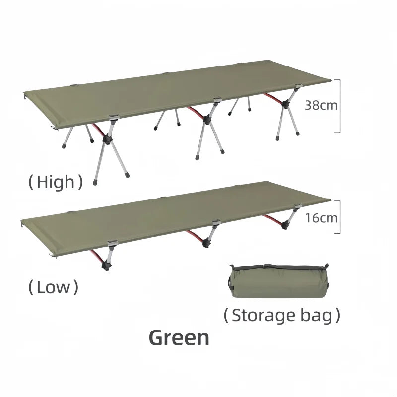 Outdoor Camping Ultralight  Field Bed Portable Aluminum Alloy Folding Bed For Adults & Kids Camping Travel RV Hiking Backpack