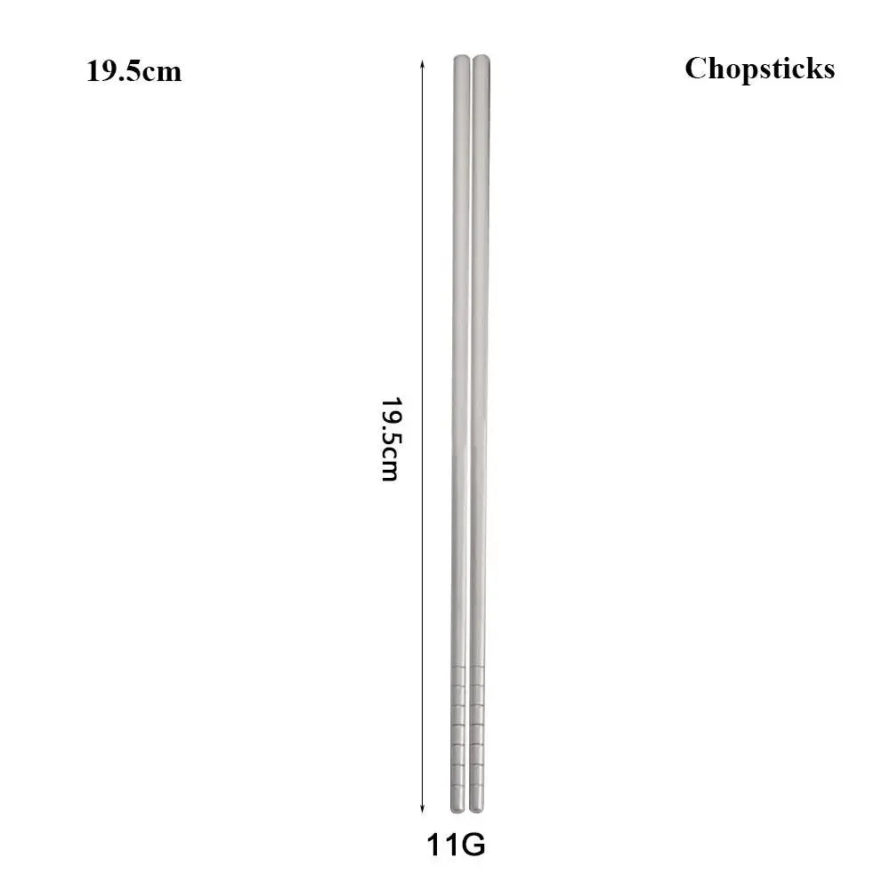 Lightweight Titanium Camping Spoon - Long Handle Outdoor Cutlery