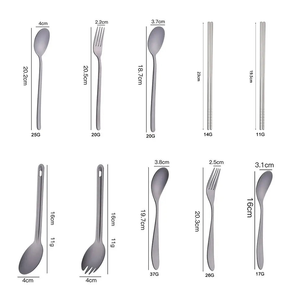 Lightweight Titanium Camping Spoon - Long Handle Outdoor Cutlery