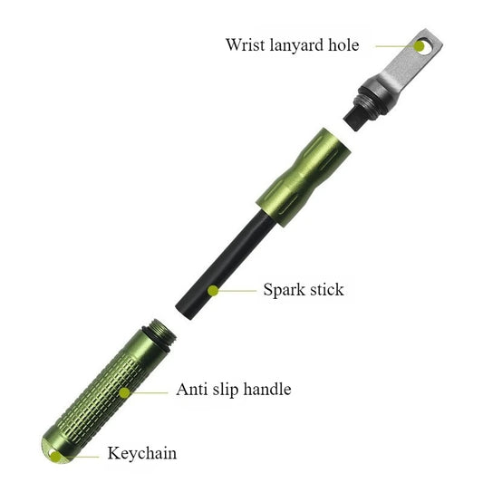 Portable Mini Magnesium Bar Multifunctional Igniter for Outdoor Camping Emergency Survival Fire Starter Convenient Equipment