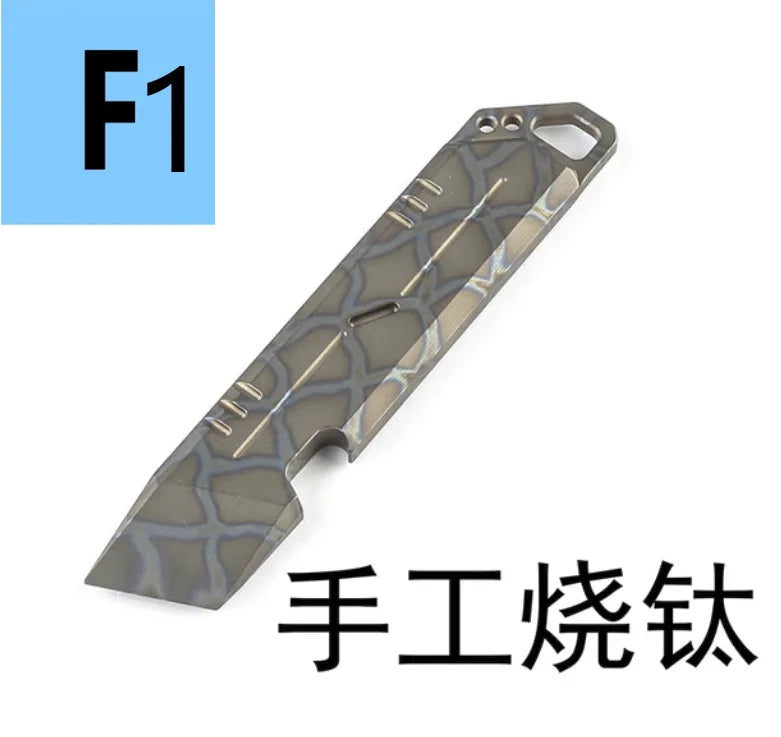 Various Styles Titanium Alloy Wrench Crowbar Pry Bar Bottle Opener EDC Multifunctional Screwdriver Outdoor Portable Pocket Tools
