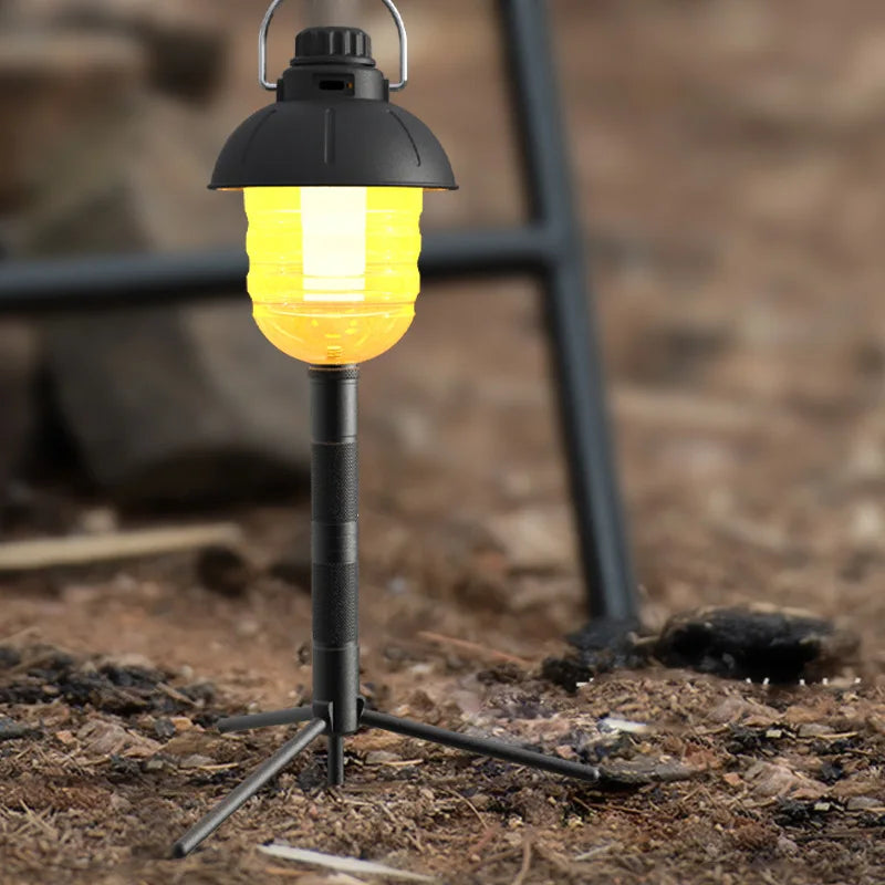 Outdoor Light Rack Tripod Ground Nail Foldable Aluminum Alloy Multifunctional Light Portable Ptz Camping Lamp Camera Antirust