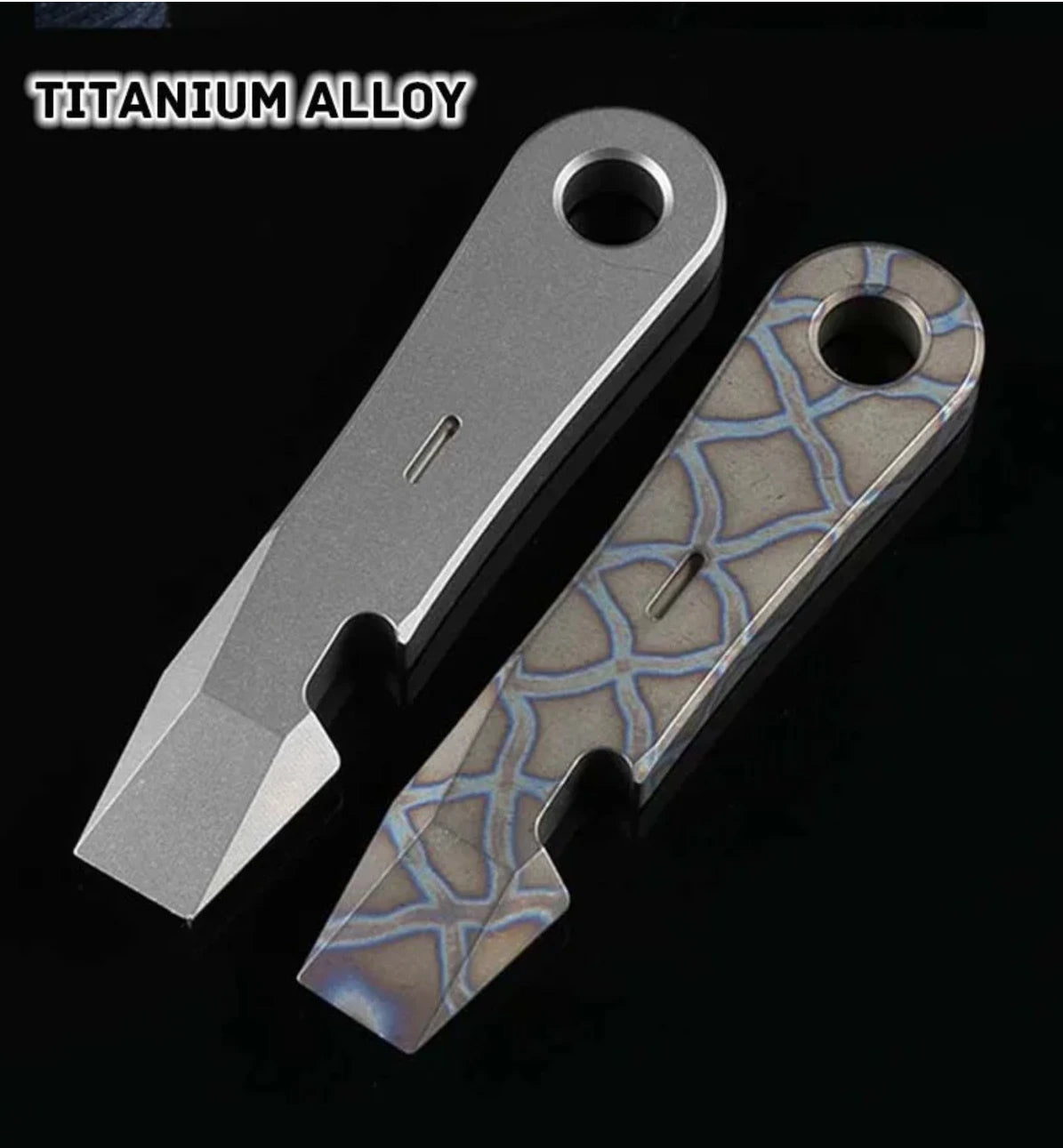 Various Styles Titanium Alloy Wrench Crowbar Pry Bar Bottle Opener EDC Multifunctional Screwdriver Outdoor Portable Pocket Tools