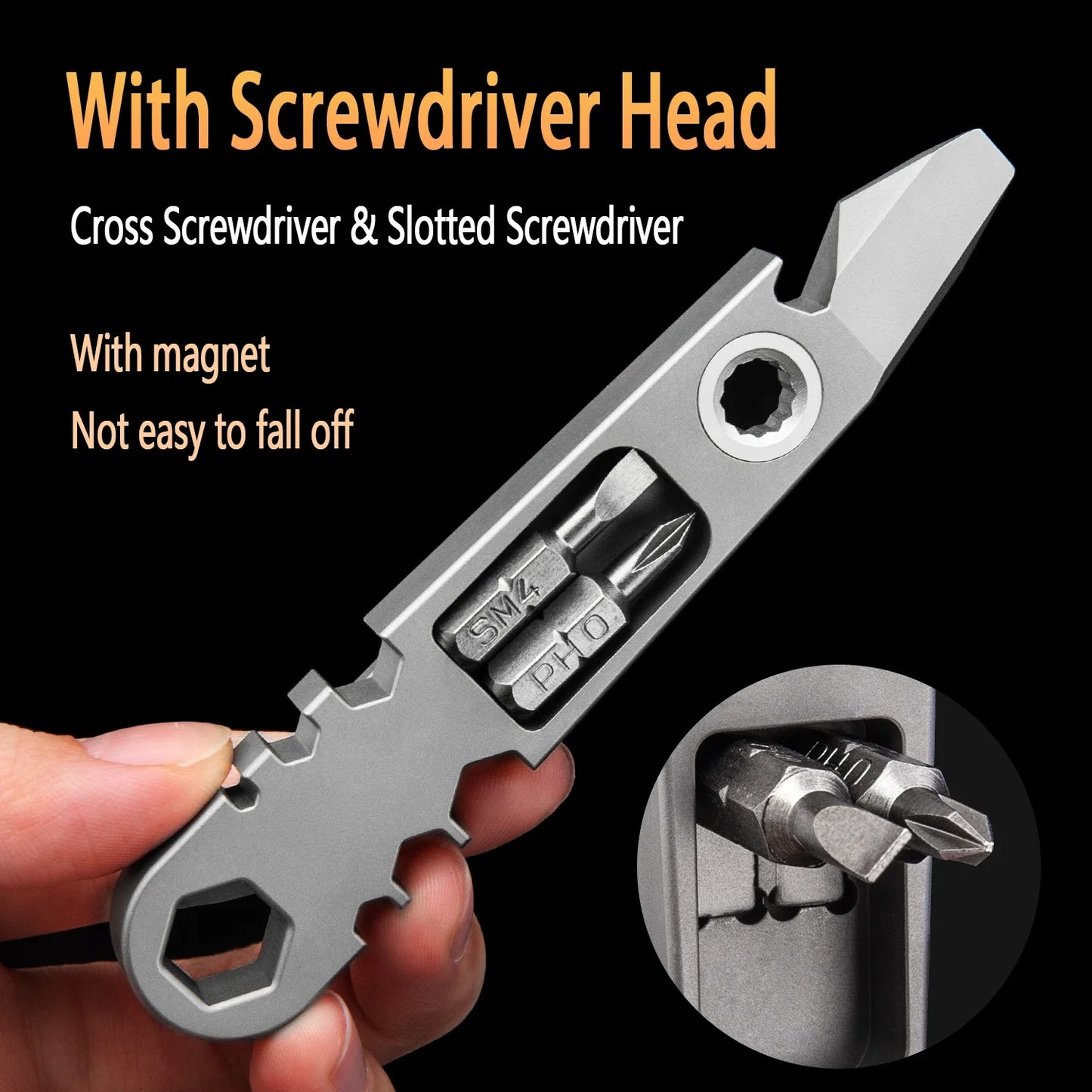 Various Styles Titanium Alloy Wrench Crowbar Pry Bar Bottle Opener EDC Multifunctional Screwdriver Outdoor Portable Pocket Tools