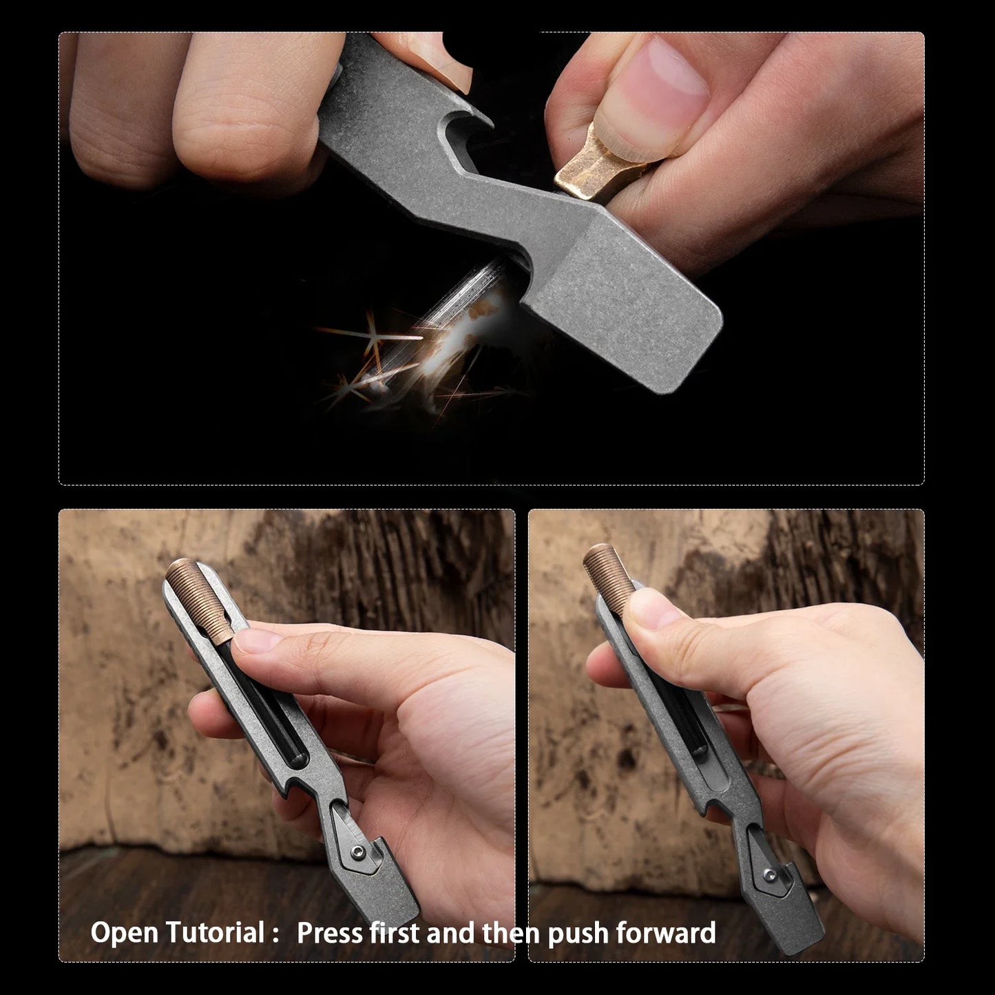 Various Styles Titanium Alloy Wrench Crowbar Pry Bar Bottle Opener EDC Multifunctional Screwdriver Outdoor Portable Pocket Tools
