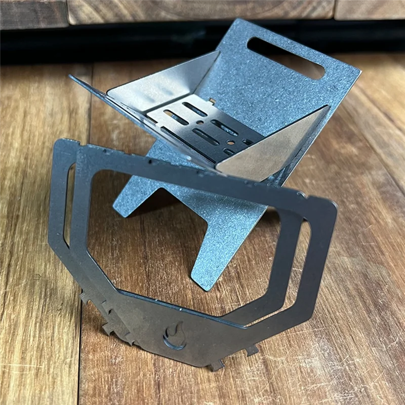 Titanium Mini Alcohol Stove - Folding Camping Burner