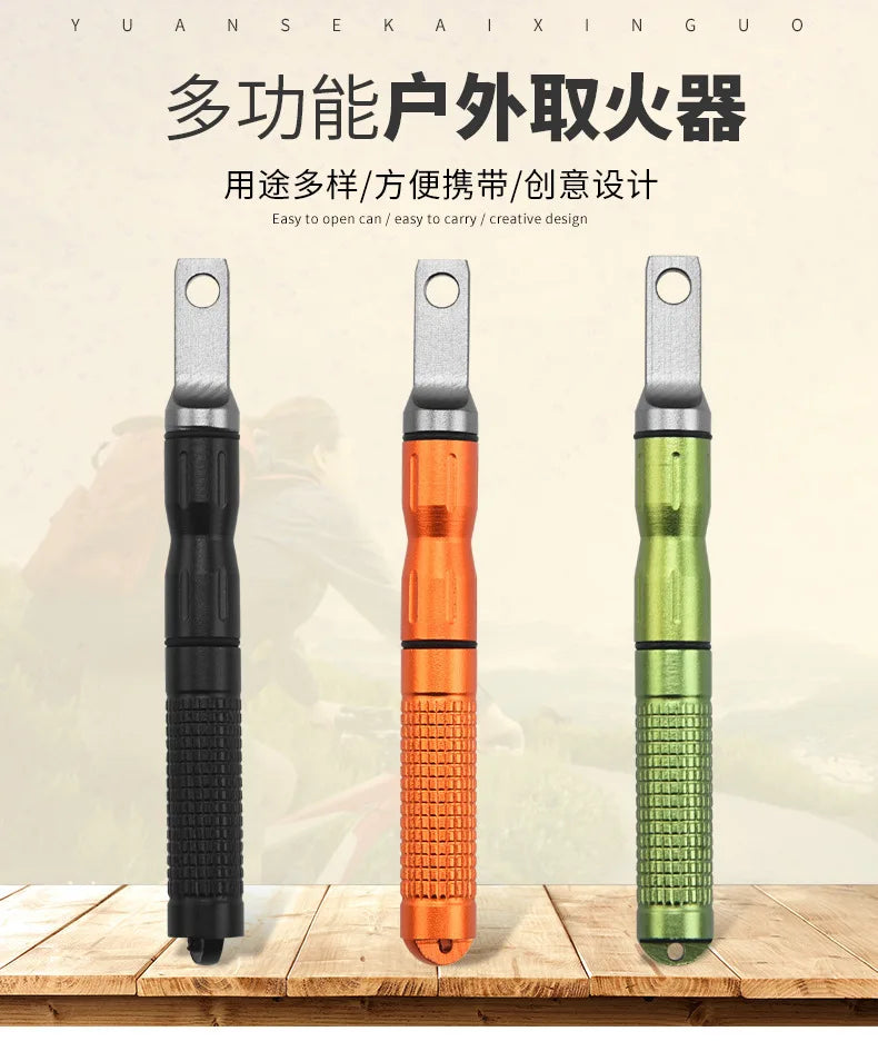 Portable Mini Magnesium Bar Multifunctional Igniter for Outdoor Camping Emergency Survival Fire Starter Convenient Equipment