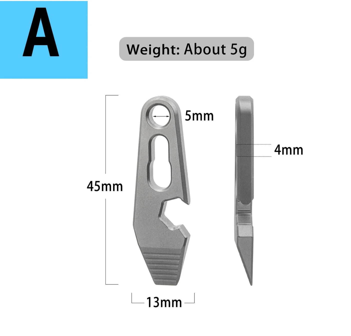 Various Styles Titanium Alloy Wrench Crowbar Pry Bar Bottle Opener EDC Multifunctional Screwdriver Outdoor Portable Pocket Tools
