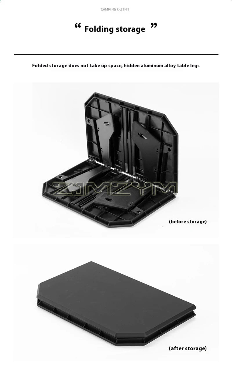 Ultralight Dual Purpose Table Outdoor Camping Portable Table Folding ABS Desktop and Aluminum Stand