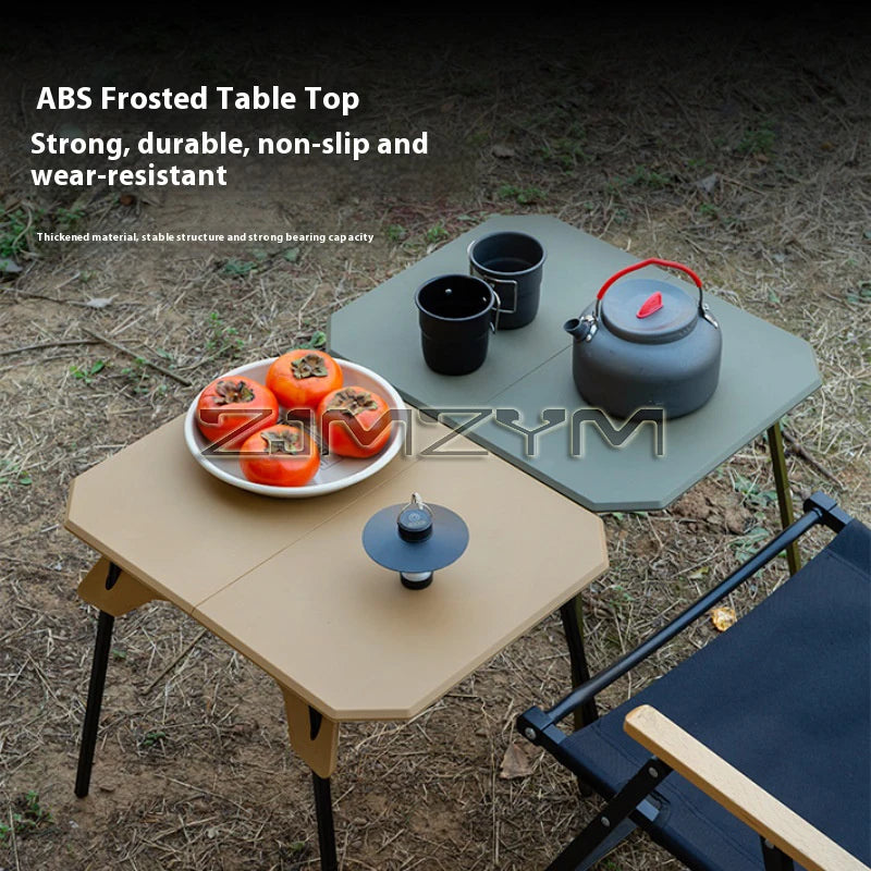 Ultralight Dual Purpose Table Outdoor Camping Portable Table Folding ABS Desktop and Aluminum Stand
