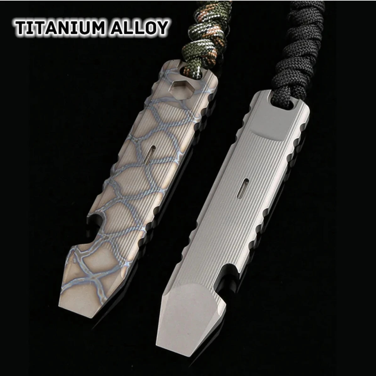 Various Styles Titanium Alloy Wrench Crowbar Pry Bar Bottle Opener EDC Multifunctional Screwdriver Outdoor Portable Pocket Tools