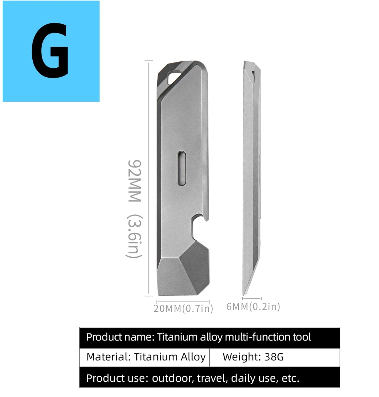 Various Styles Titanium Alloy Wrench Crowbar Pry Bar Bottle Opener EDC Multifunctional Screwdriver Outdoor Portable Pocket Tools