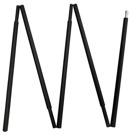 Set of black makeup brushes on a white background
